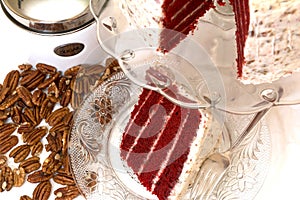 Red Velvet Cake and Pecans