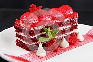 Red velvet cake photo