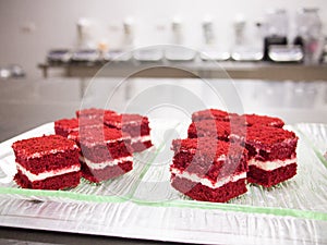 Red velvet cakes