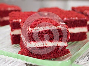 Red velvet cakes