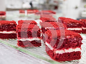 Red velvet cakes