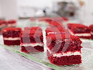 Red velvet cakes