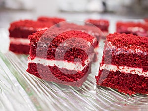 Red velvet cakes