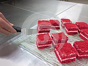 Red velvet cakes