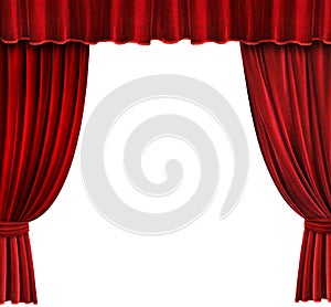 Terciopelo teatro cortinas 