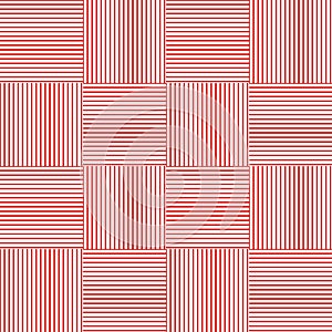 Red vertical and horizontal lines arranged alternately.Pattern on white Background.Vector illustration