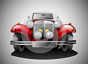 Red Vintage car