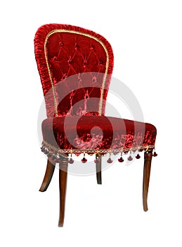 Red vintage chair