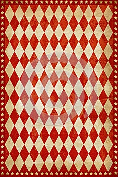 Red Vintage Circus Poster Background