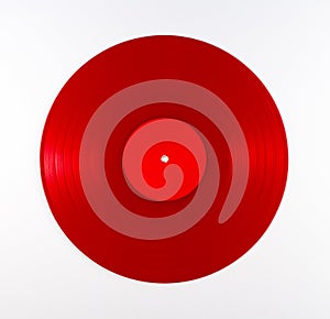 Red Vinyl Record Album photo