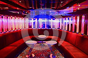 Red VIP club interior