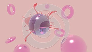 Virus attack sane cells