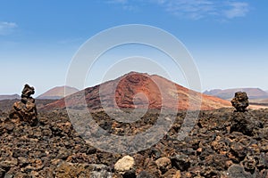 Red volcano lanzarote