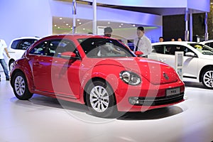 Red volkswagen beetle car