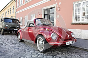 Red Volkswagen Beetle