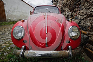 Red Volkswagen Beetle