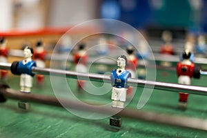 Red vs blue in table football