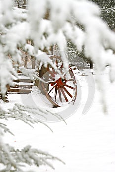 Red wagon wheel