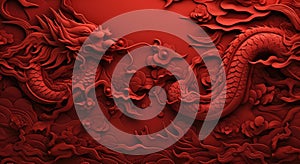 red wall paper with chinesestyle red dragon wallpaper