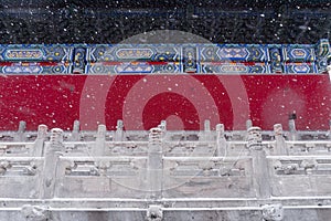 The Red Wall and Snow Scenery of the Forbidden City