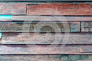 Red wall wood backgrounds with sunshine and shadow