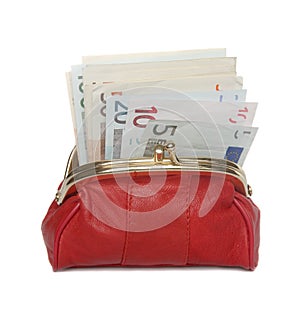 Red wallet.
