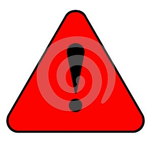 Red warning sign