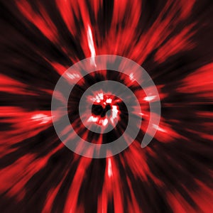 Red Warp Abstract