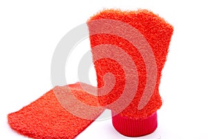 Red washcloth