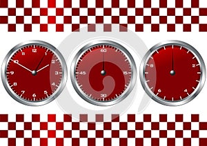 Red watches and chronographs