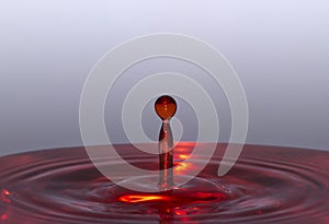 Red water drop