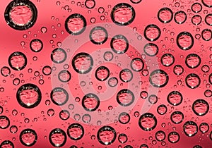 Red water drop background