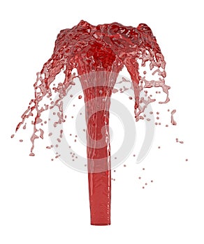 Red Water Splash