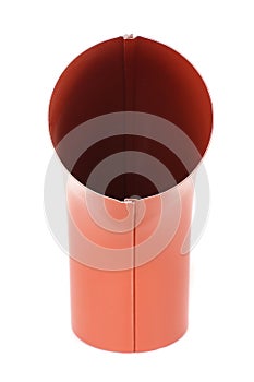 Red water spout element isolated on the white