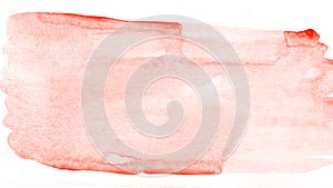 Red watercolor paint background, lettering scrapbook sketch.