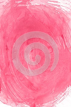 Red watercolor paint background, lettering scrapbook sketch. and pink