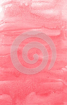 Red watercolor sky background. Beautiful texture. photo