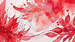 Red Watercolour Background