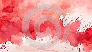Red Watercolour Background