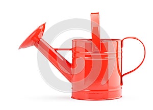 Red watering can