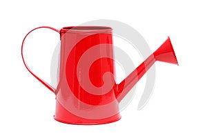 Red watering can