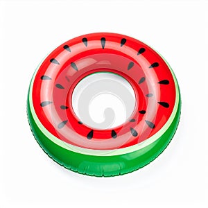 Red Watermelon Inflatable Pool Ring Float