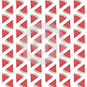 RED WATERMELONS VINTAGE DESIGN PATTERN