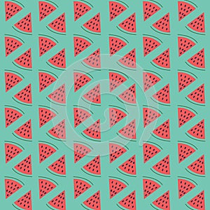 RED WATERMELONS VINTAGE DESIGN PATTERN