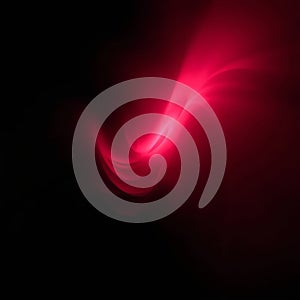 Red wave pattern set against a dark black background