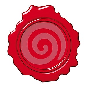 Red wax seal