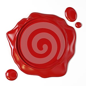 Red wax seal