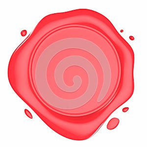 Red Wax Seal Illustration