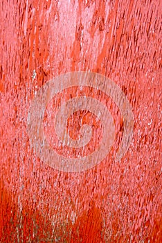 Red weathered wooden Plank