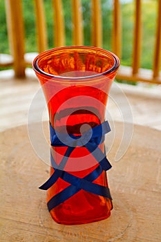 Red Wedding Vase